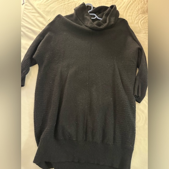 Halogen 100% cashmere black sweater dress - Picture 3 of 3